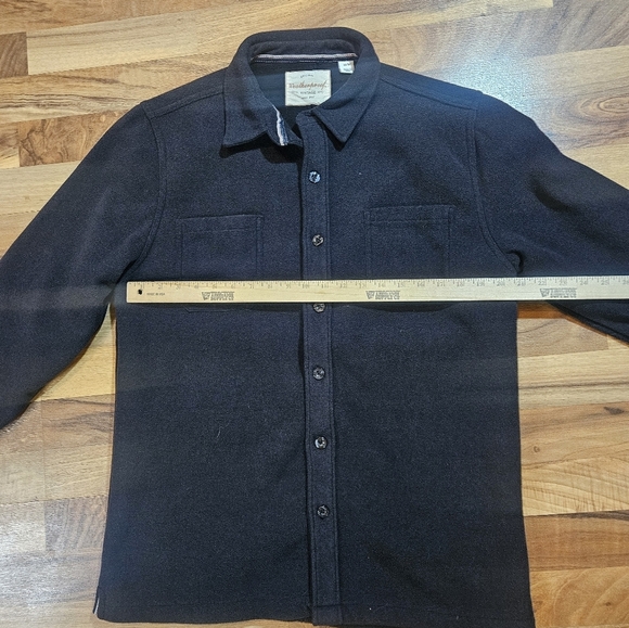 Original Vintage Weatherproof Black Button Up Fleece Lined Jacket Men's Medium - Picture 5 of 9